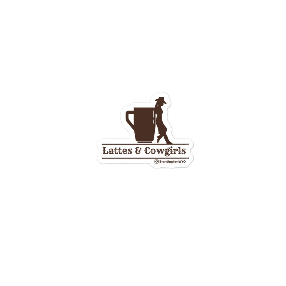 Sticker - Lattes & Cowgirls