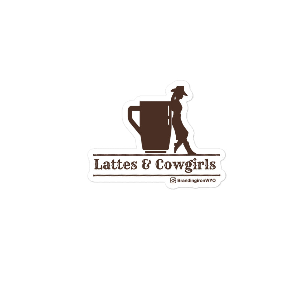 Sticker - Lattes & Cowgirls
