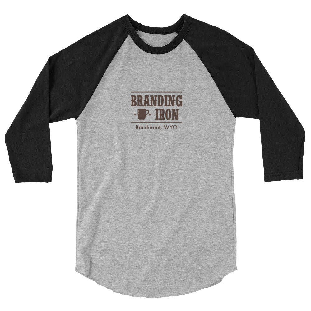 Raglan 3/4 sleeve logo shirt