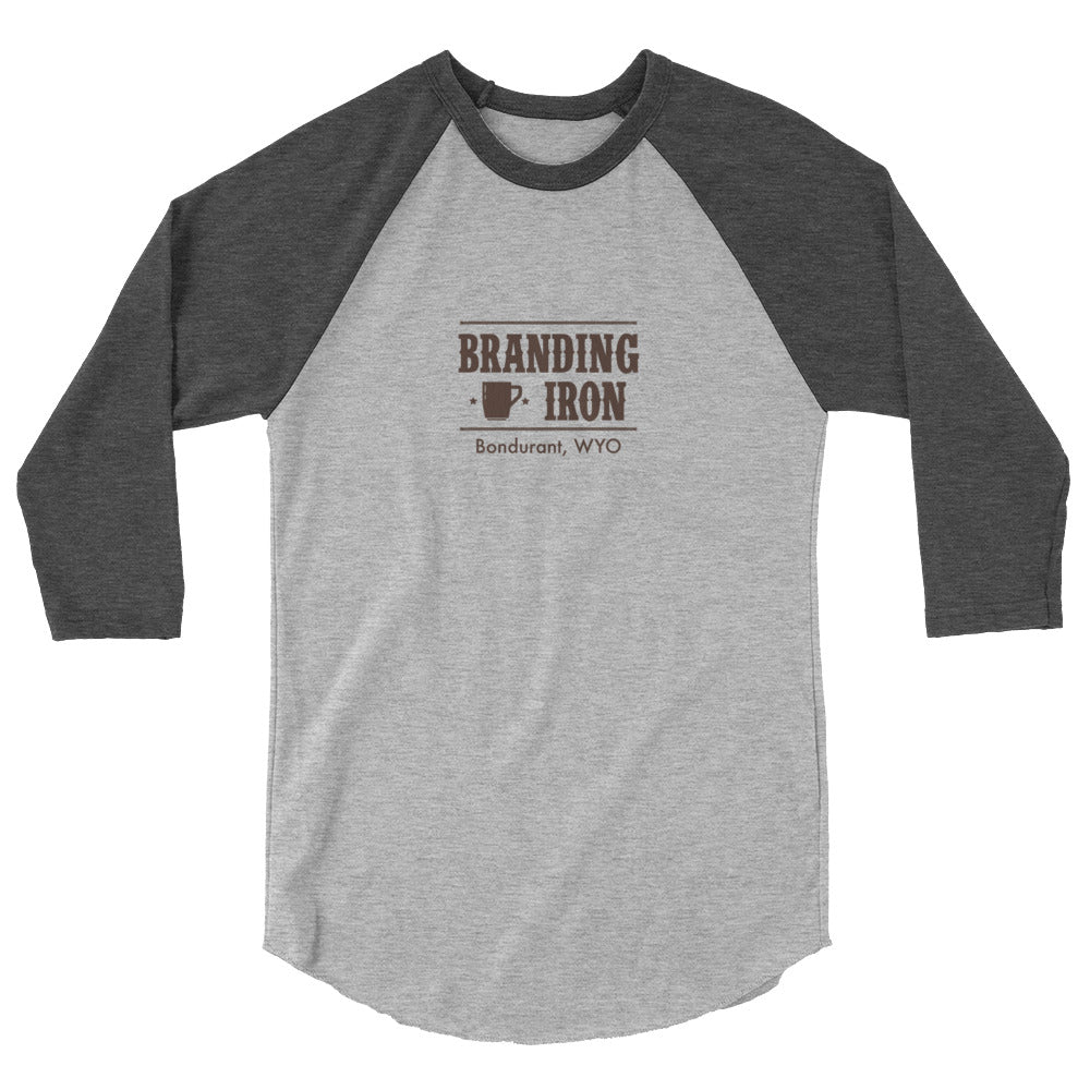 Raglan 3/4 sleeve logo shirt