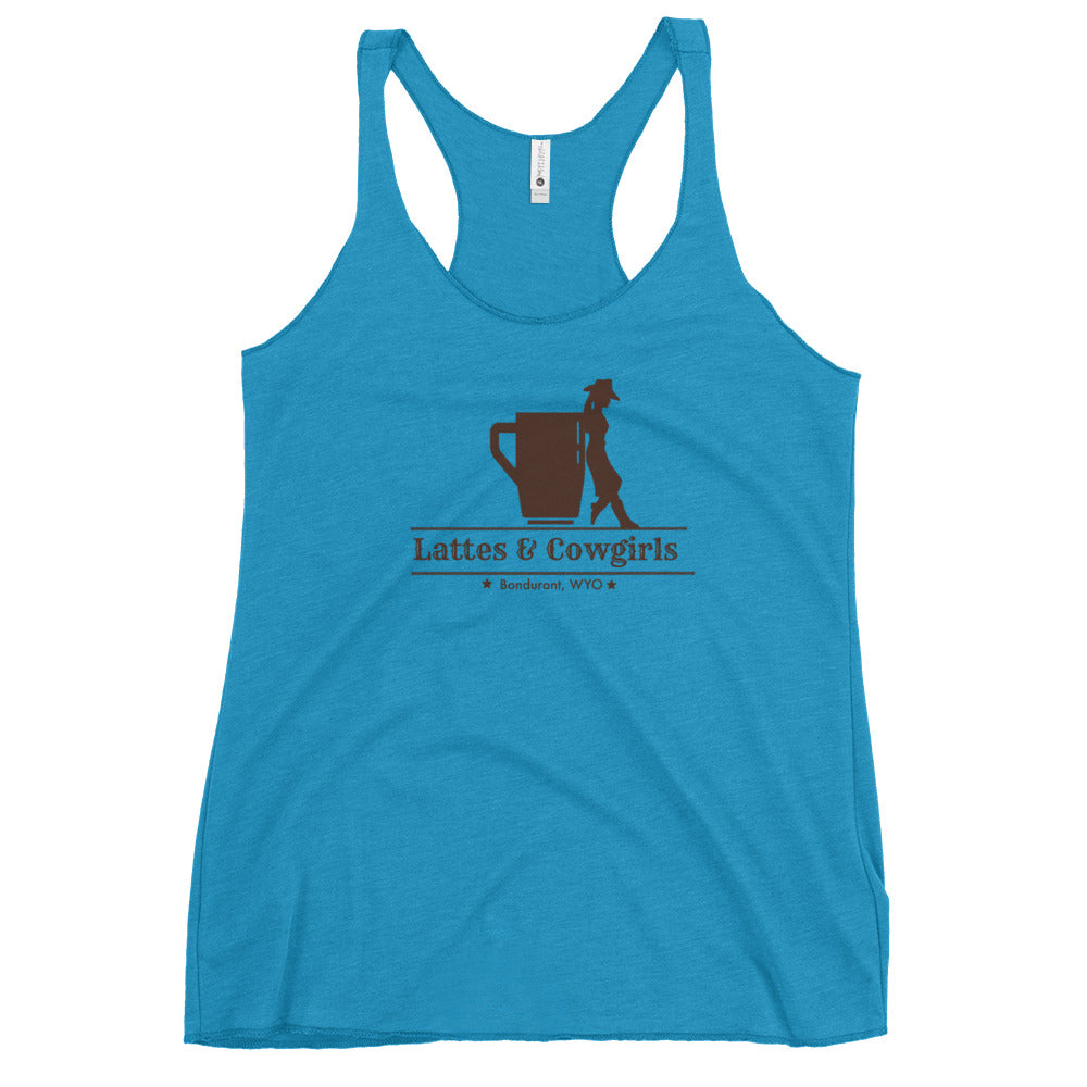 Latte's & Cowgirls Women's Racerback Tank
