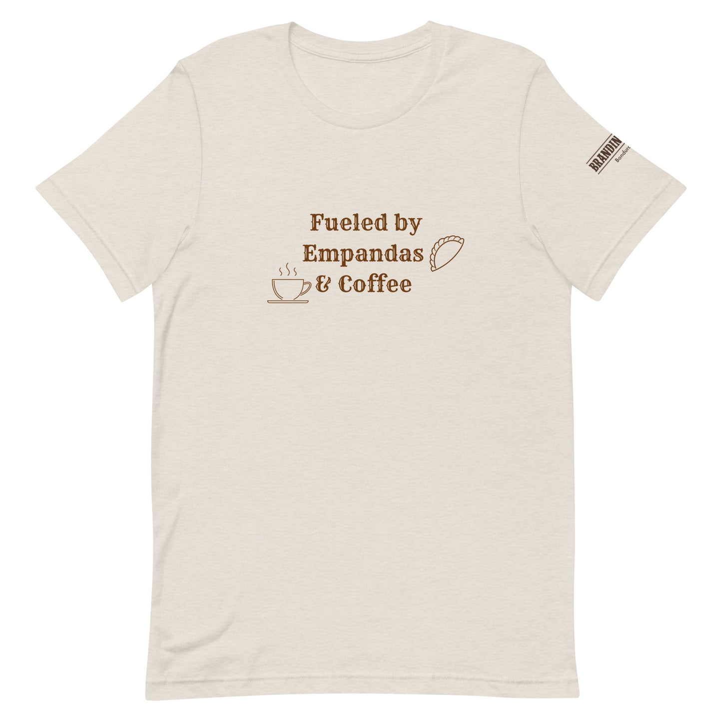 Fueled by Empanadas & Coffee Unisex t-shirt